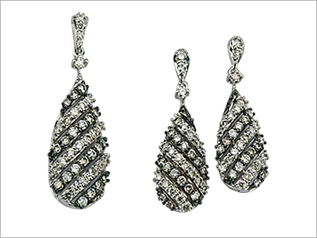 Diamond Earrings Set
