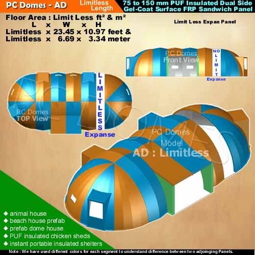 FRP & PU Sandwich Wall Panels for Prefab Houses