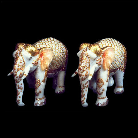 Marble Elephant Statues