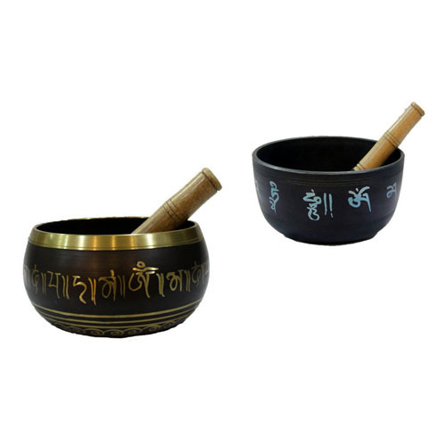 Handmade Bronze Singing Bowl with wooden mallet
