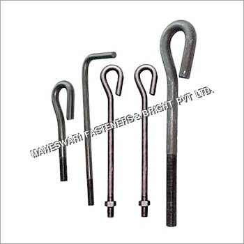 MS Foundation Bolts - Galvanized Steel, 50-200 Grams , Rust Proof with Tough Strength and Precise Design