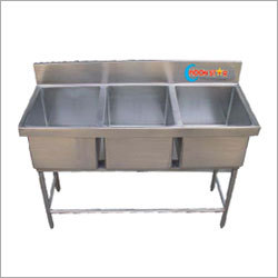 3 Sink Dish Wash Unit