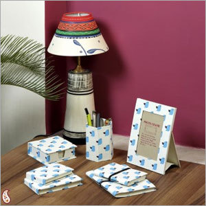 Blue Bird Printed Hand Made Paper Gift Set