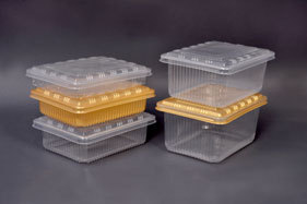 Disposable square containers