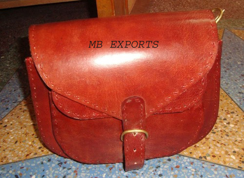 Leather Messenger Handbag