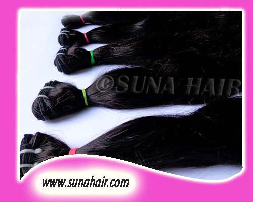 Black impressive remy machine weft virgin hair ex