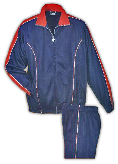 Track Suit - Polyester, S-XXL, Navy | Zipper Closure, Comfort, Breathability, Moisture-Wicking, Lightweight, Pockets, Regular Fit, Durability