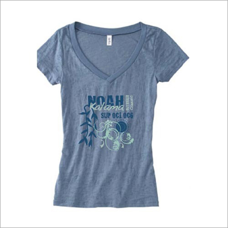 Ribbed Neck T-Shirts