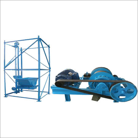 Builder Hoist - Steel Base Frame, Capacity 500L, 10HP Electric Motor, Wire Rope 12mm, Pulley Stainless Steel | Cost-Effective, Durable, Reliable, Efficient, High Strength