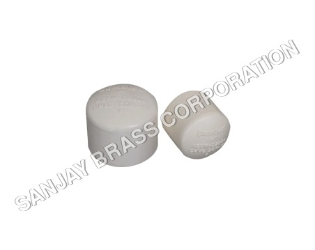 CPVC End Cap - Nominal Size 15-50 mm, White | Chemical Resistant, Corrosion Resistant, Impact Resistant, Easy Installation, Low Cost, ASTM D-2846