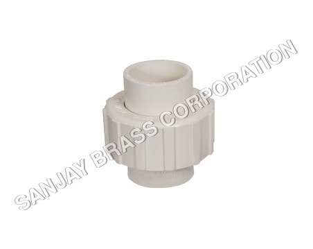 CPVC Union - Nominal Size 15-50 mm, Color White | Acid Resistant, Corrosion Resistant, Durable, Lightweight, Leak-Proof, Easy Fitting