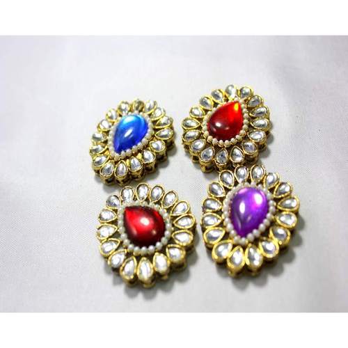 Tilak Shape stone brooch
