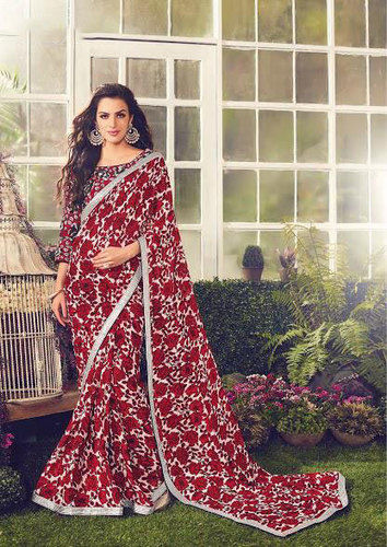 Sethnic crepe sarees 8671-8685 printed collection woth heavy border blouse