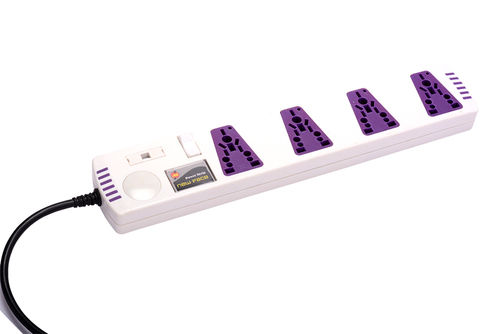 Power Strip 4 Way Single Switch