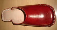 Plain Leather Half Shoe