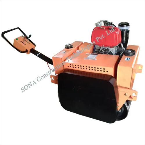 Double Drum Walk Behind Roller - Hand Operated, Vibratory Drum for Optimal Compaction and Traction Performance