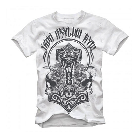 Cool T Shirt - Cotton, S-XXL, White | Soft Fabric, Stylish Design, Comfortable Fit, Screen Print