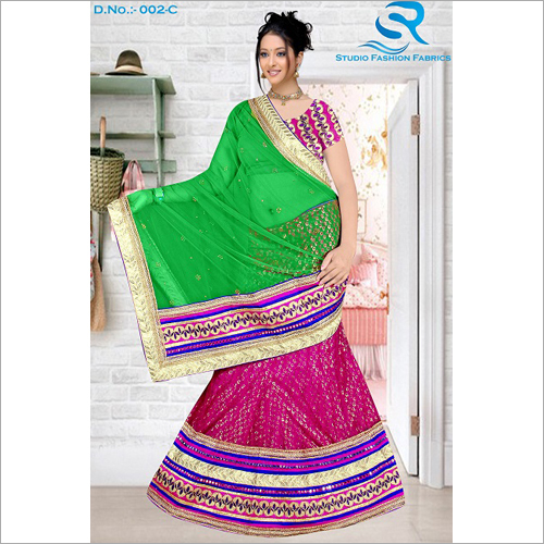 Expressive Rani Net & Georgette Lehenga Choli