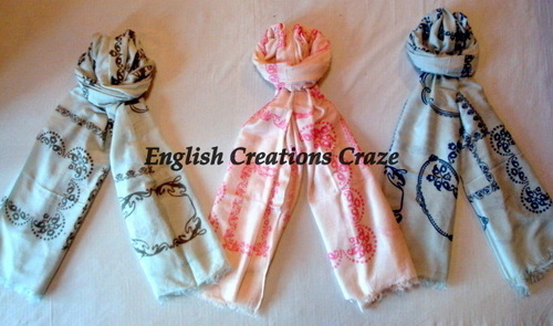 Multi Color Indian Cotton Silk Stoles