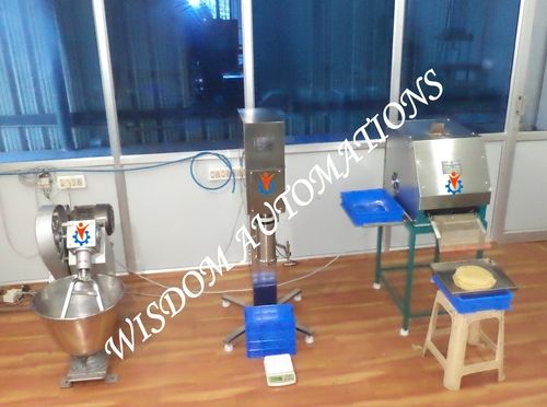 Semi automatic full cooked chapati making machine