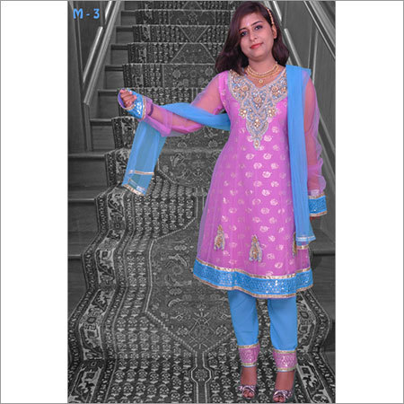 Ladies Suits - Silk Blend, Size M-3, 44 Inches, Pink | Embroidered, Elegant Design, Comfortable Fit, Stylish Look, Perfect Stitching