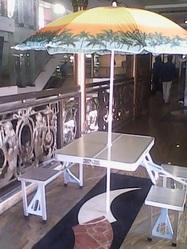 Picnic Table Folding with Umbrella