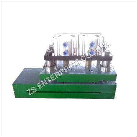 Pneumatic Multi Hole Punch Machine - Color: Blue