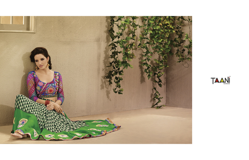 Printed and work sarees