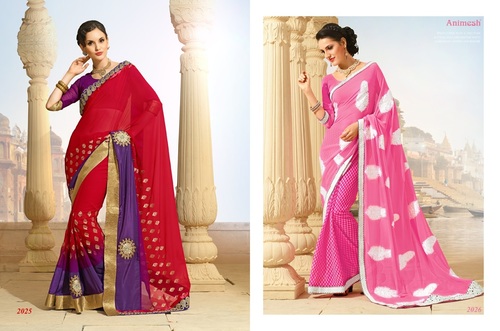 Resham Work Sarees