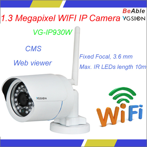 1.3 Megapixel H.264 network home security IR day&night mini indoor outdoor WIFI IP Camera