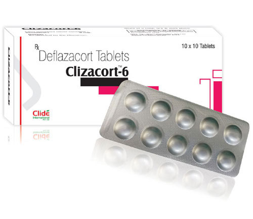 Clizacort-6 Tab - Deflazacort 6mg, Blister Pack 100 Tablets, Inflammation Relief