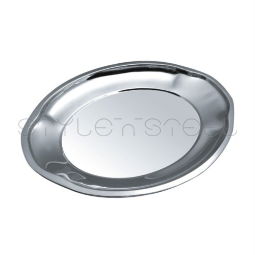 India King Tray - Stainless Steel 29-47 cm, Oval Shape | Durable, Elegant, Versatile, Food Safe, Easy Clean