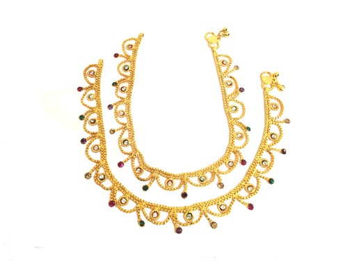 Designer Gold Plated Payal