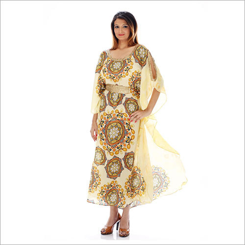 Silk Crepe Kaftan