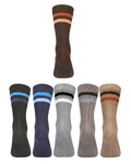 Terry Comfort Calf Length Stripes Socks