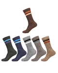 Terry Comfort Calf Length Stripes Socks