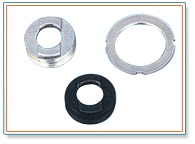 Raleigh Type Set of Three - Steel 34.8mm Black/ZP/BCP, LH & RH Threads 26/24 TPI, Durable Bicycle Part