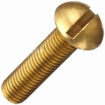 Golden Round Head Brass Machine Screw