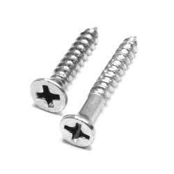 Silver Slotted Philips Flat Countersunk Head Wood Screw