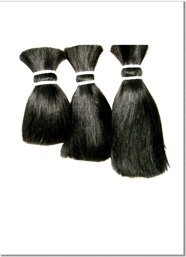 Human hair raw material