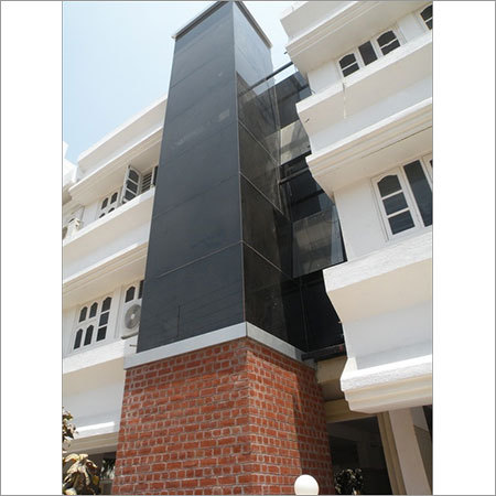 Building Outdoor Elevator Structure