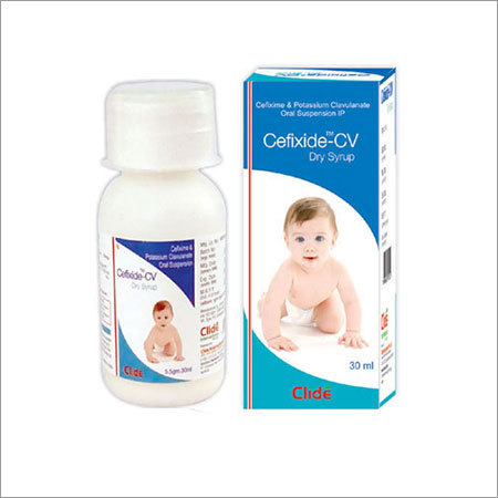 CEFIXIDE-CV SYP. 30ML - Cefixime 50mg/5ml, Clavulanic Acid 31.25mg/5ml Suspension, Refrigerated Storage, Child-Friendly