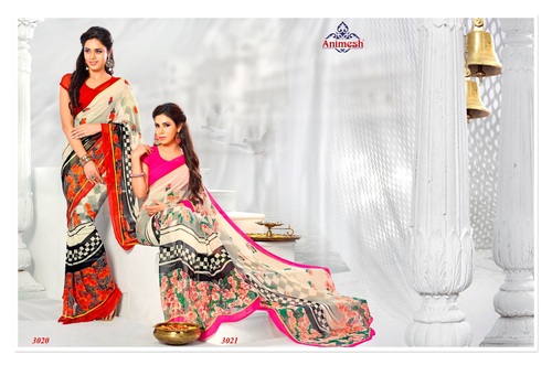 Georgette Printed Sarees