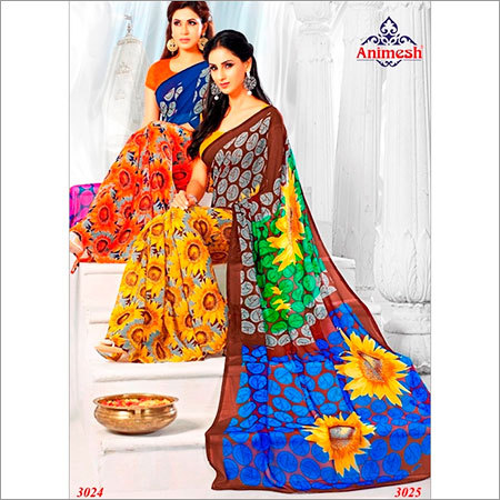 Colorful Printed Sarees