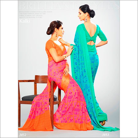 Crepe Designer Sarees