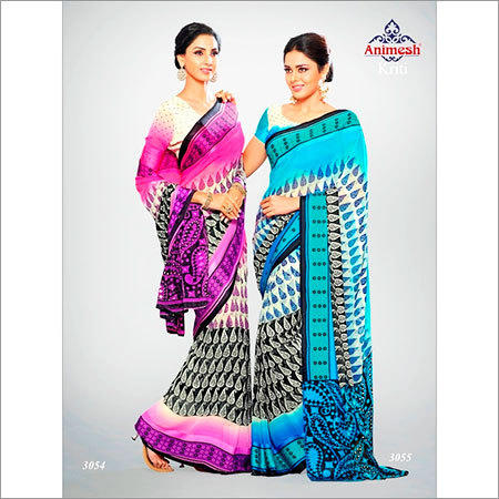 Crepe Printed Sarees