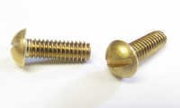 Brass Slotted Round Head Machine Screws