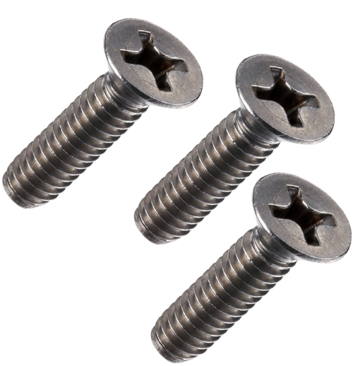 Plated Flat Head Metal Screws