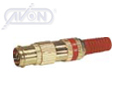 PAL FEMALE F/METAL GOLD PLATED