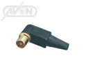 PAL FEMALE RT.ANGLE GOLD PLATED
